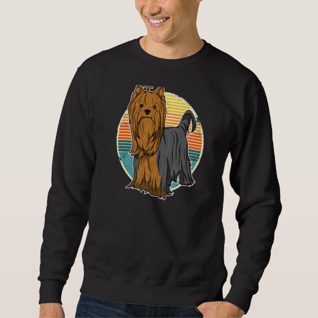 Yorkshire Terrier Dog Vintage  25 Sweatshirt (Front)