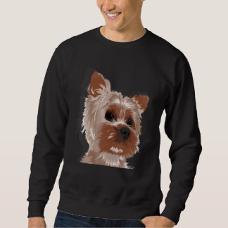 Yorkshire Terrier Dog  Yorki Dog Organiser Sweatshirt