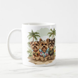 Yorkshire Terrier Dogs Hawaiian Shirts Coffee Mug