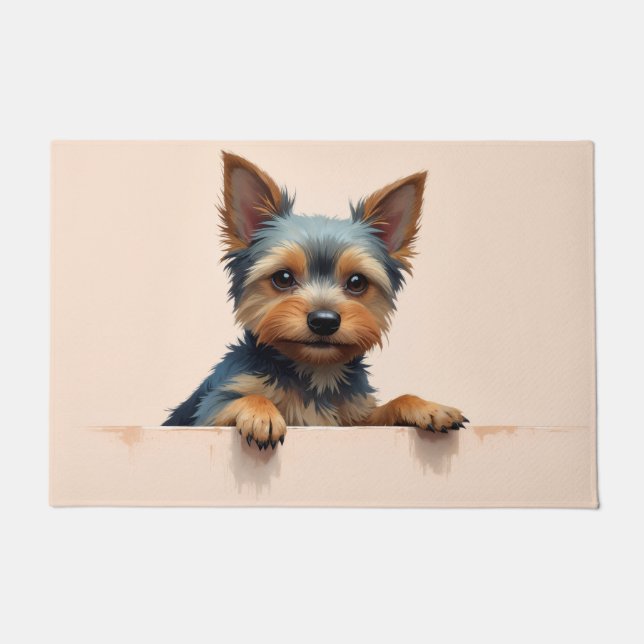 Yorkshire Terrier Doormat Art (Front)