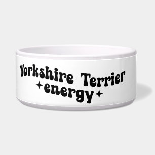 Yorkshire Terrier Energy Ceramic Dog Bowl