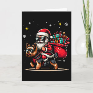 Yorkshire Terrier Funny Christmas Yorkie Dog Lover Card