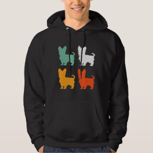 Yorkshire Terrier Gift Dog Lover Retro Yorkie Vint Hoodie