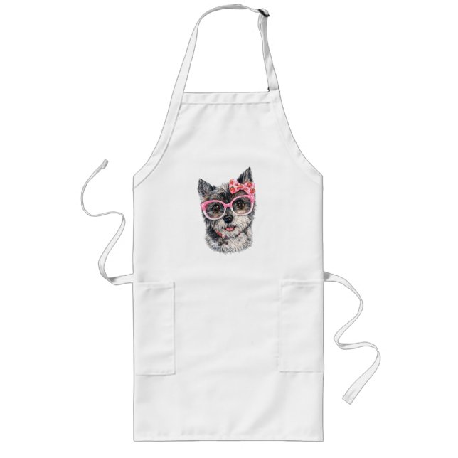 Yorkshire Terrier Gift for Dog Lovers Long Apron (Front)