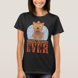 Yorkshire Terrier Grandpa Yorkie Dog Owner Yorkshi T-Shirt