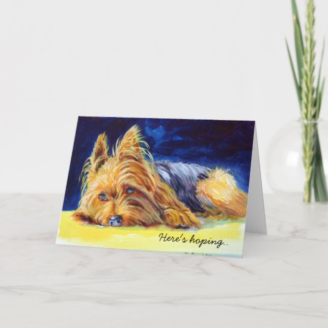 Yorkshire Terrier Greeting Card (Front)