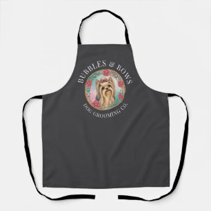Yorkshire Terrier Grooming Apron Deluxe Charcoal