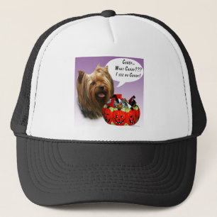 Yorkshire Terrier Halloween Candy Trucker Hat