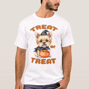 Yorkshire Terrier Halloween Dog Costume �Treat or T-Shirt