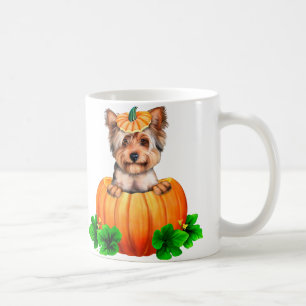 Yorkshire Terrier Halloween Jack-O-Lantern Coffee Mug