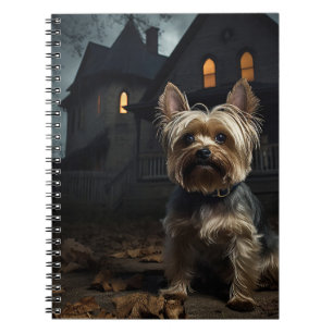 Yorkshire Terrier Halloween Scary  Notebook