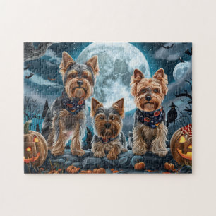 Yorkshire Terrier Halloween Spooky Jigsaw Puzzle