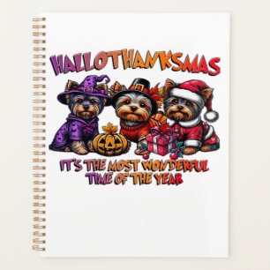 Yorkshire Terrier Halloween Thanksgiving Christmas Planner