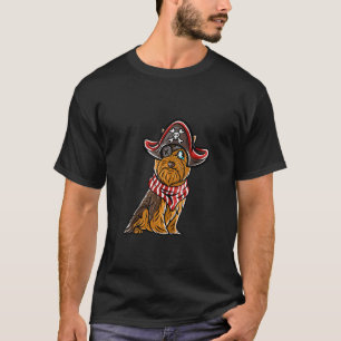 Yorkshire Terrier Happy Halloween Costume Pirate T T-Shirt