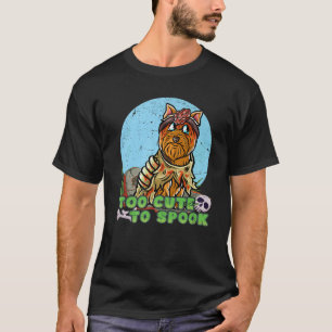 Yorkshire Terrier Happy Halloween Costume Zombie P T-Shirt