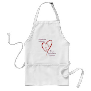 Yorkshire Terrier Heart Belongs Standard Apron