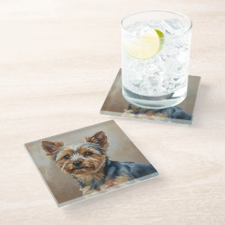 Yorkshire Terrier Impressionist Art Coaster