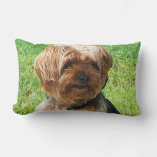 Yorkshire Terrier in Park Lumbar Cushion