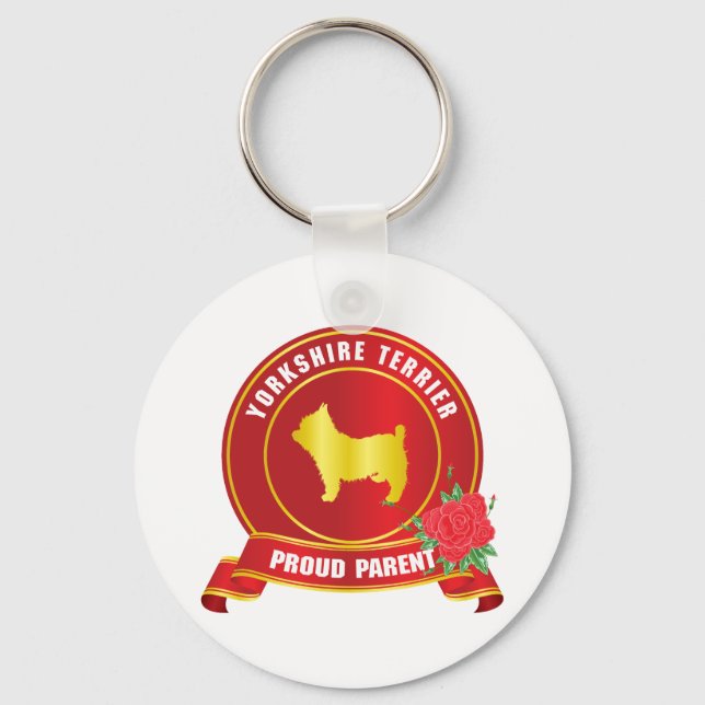 Yorkshire Terrier Key Ring (Front)