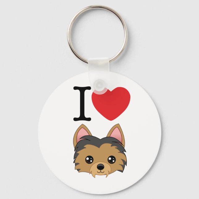 Yorkshire Terrier Keychain (Front)