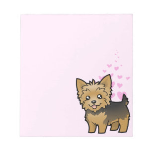 Yorkshire Terrier Love (short hair no bow) Notepad