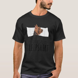 Yorkshire Terrier Lover Yorkie Dog Official Sleeps T-Shirt