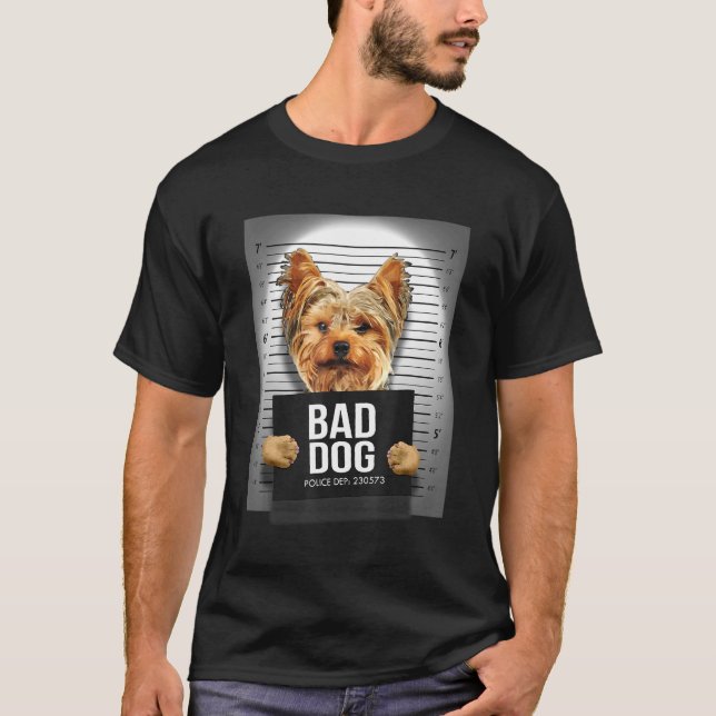 Yorkshire Terrier Mugshot T-Shirt (Front)