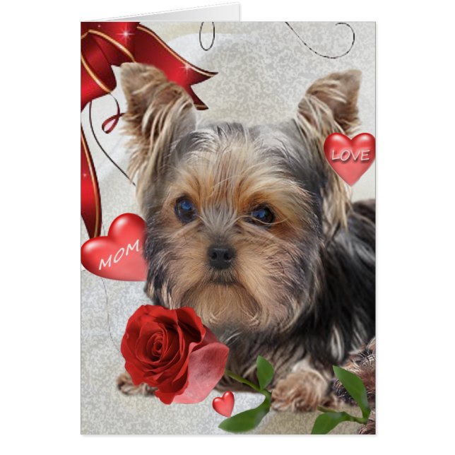 Yorkshire Terrier Mum Cards (Front)