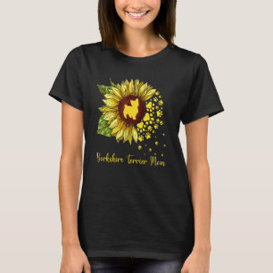 Yorkshire Terrier Mum Sunflower Dog T-Shirt