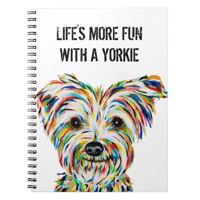 Yorkshire Terrier  Notebook 6.5" x 8.75" (Front)