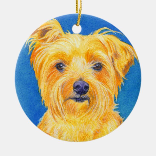 Yorkshire Terrier Ornament - "Sammy" (Front)