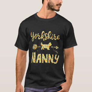 Yorkshire Terrier Outfit Dog Mum Yorkie Flower T-Shirt