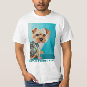 Yorkshire Terrier Painting by Alfred Fox T-Shirt