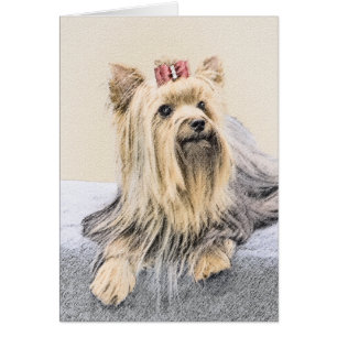 Yorkshire Terrier Painting - Cute Original Dog Art