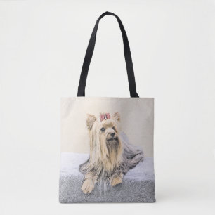 Yorkshire Terrier Painting - Cute Original Dog Art Tote Bag