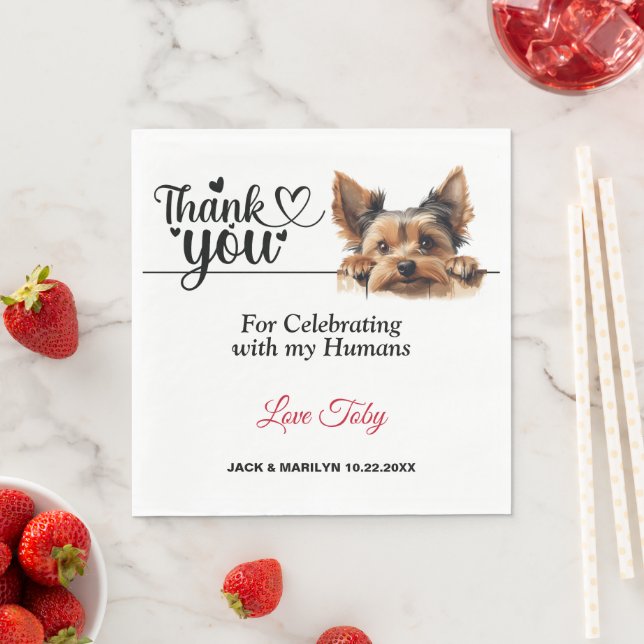 Yorkshire Terrier Paper Napkin (Insitu)