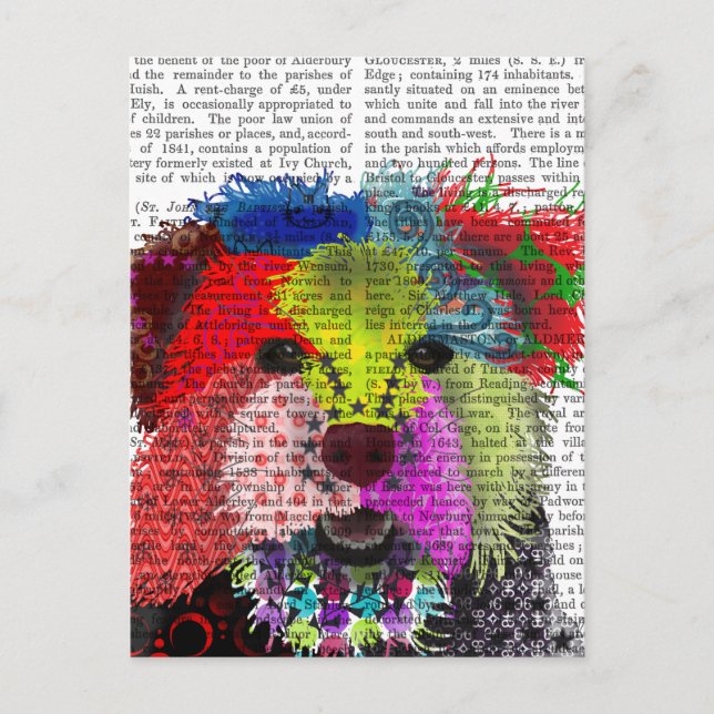 Yorkshire Terrier - Patchwork Postcard (Front)