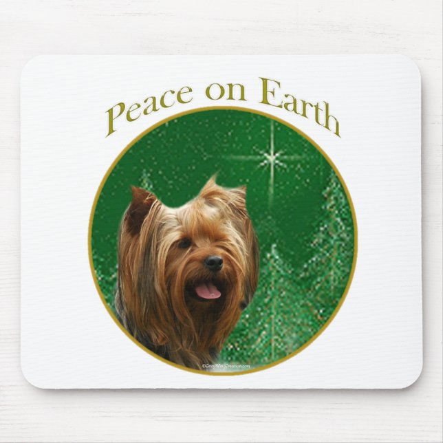 Yorkshire Terrier Peace Mouse Pad (Front)