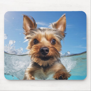 Yorkshire Terrier Pet Dog Animal Fun  Mouse Pad