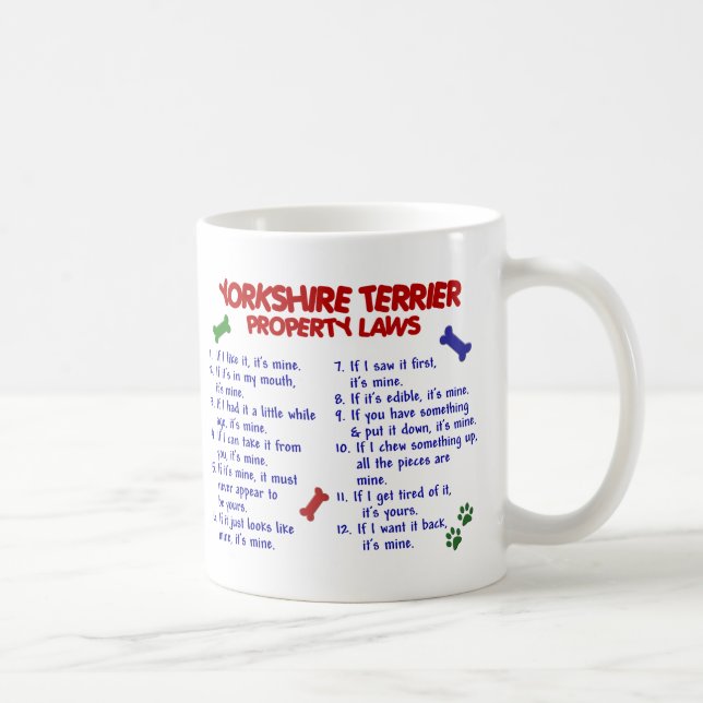 YORKSHIRE TERRIER PL2 COFFEE MUG (Right)