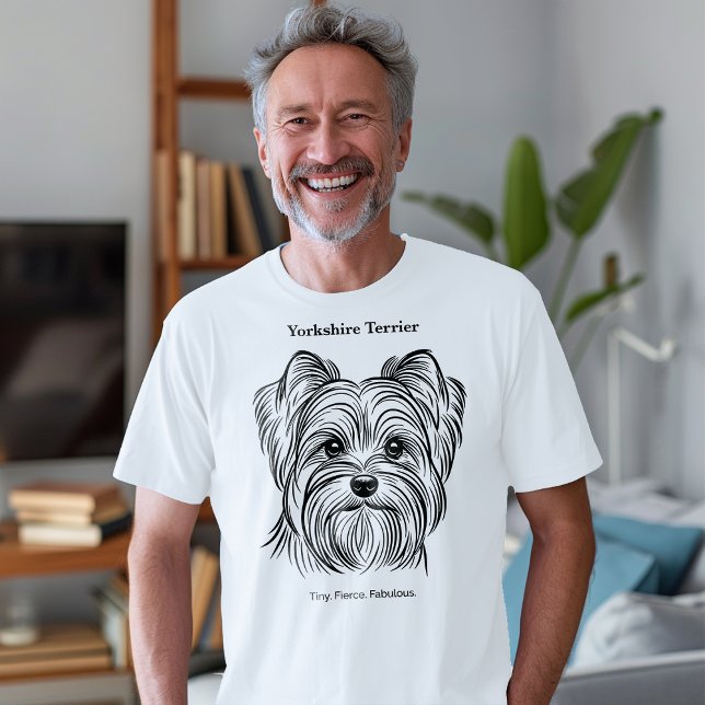 Yorkshire Terrier Portrait Tri-Blend Shirt (Creator Uploaded)