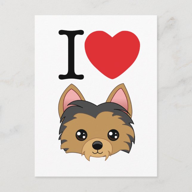 Yorkshire Terrier Postcard (Front)