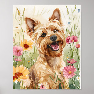 Yorkshire Terrier Poster – Cute Dog Wall Art Print