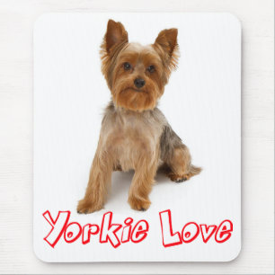 Yorkshire Terrier Puppy Dog Red Mouse Pad