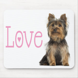 Yorkshire Terrier Puppy Dog Red Mouse Pad