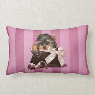 Yorkshire Terrier Puppy Lumbar Cushion