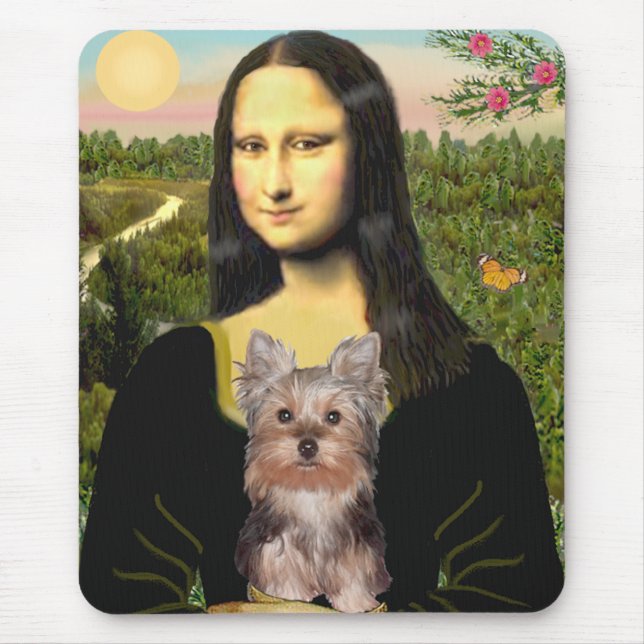 Yorkshire Terrier Puppy - Mona Lisa Mouse Pad (Front)