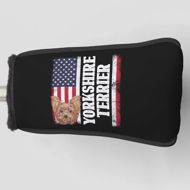 Yorkshire Terrier Puppy Pet Dog Lovers Dog Owner Golf Head Cover (Front)