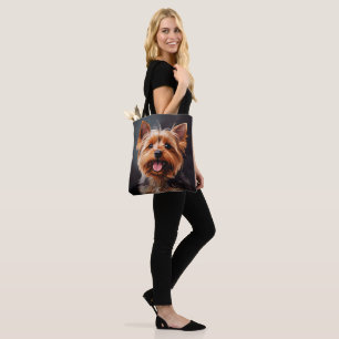 Yorkshire Terrier Realism Art Portrait Tote Bag