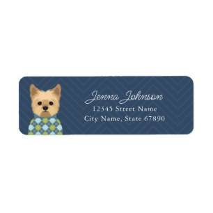 Yorkshire Terrier Return Address Labels